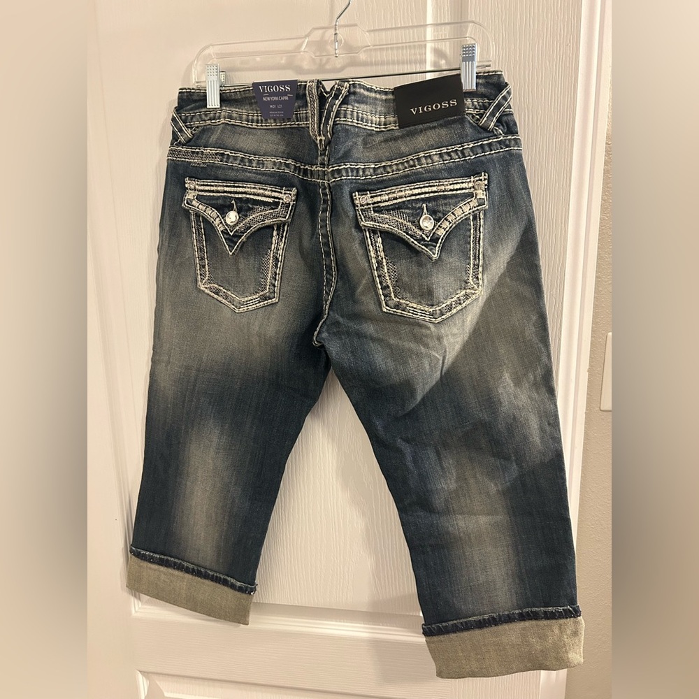 Vigoss The New York Capri Jeans. Size 31 NWT - Picture 6 of 8
